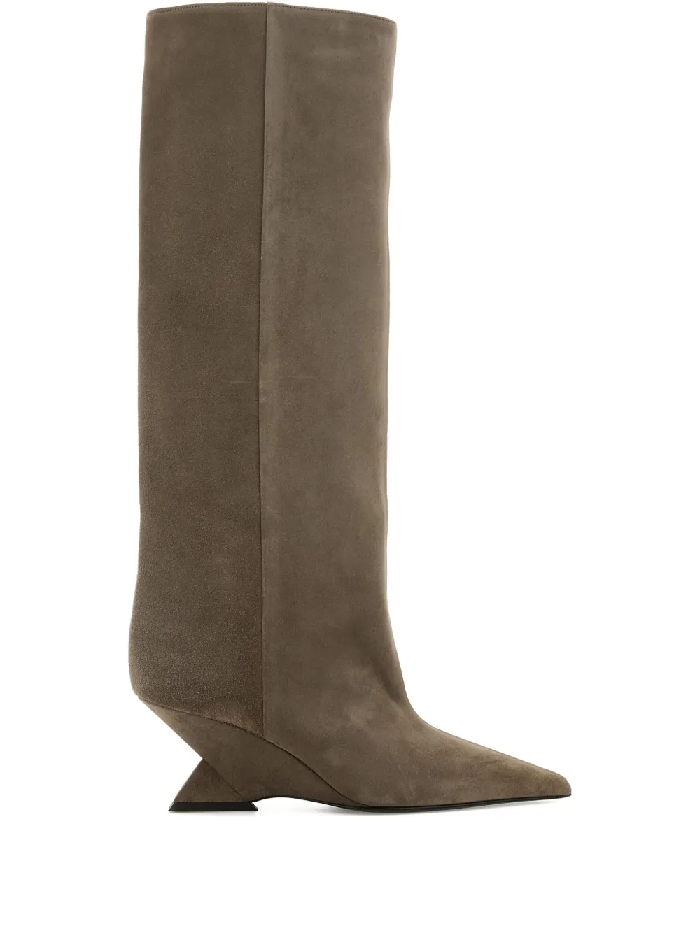 The Attico suede knee-high boots - Toni neutri