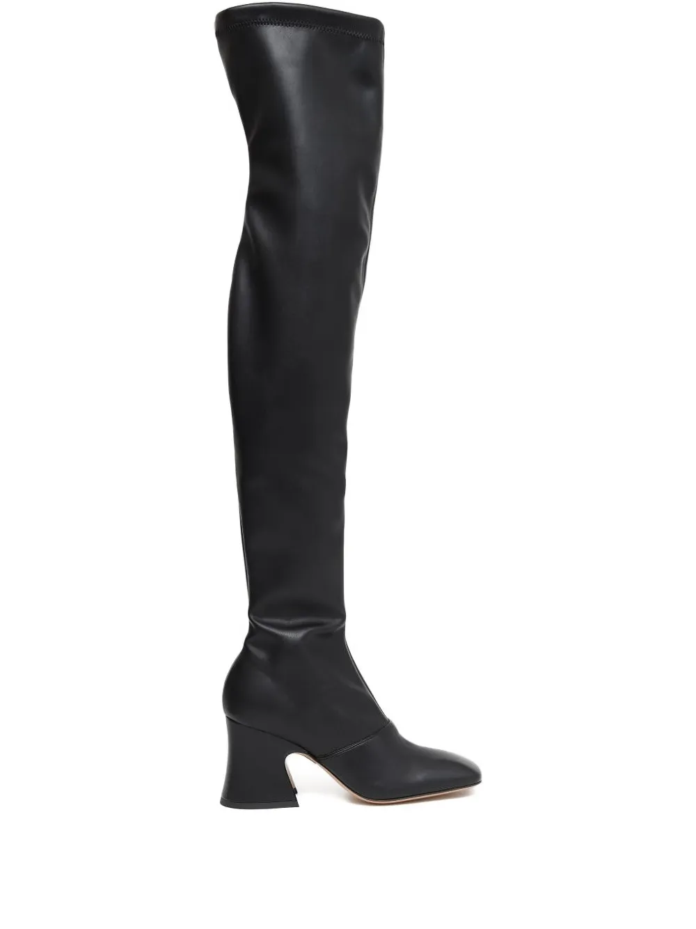 Chloé leather over-the-knee heeled boots - Nero
