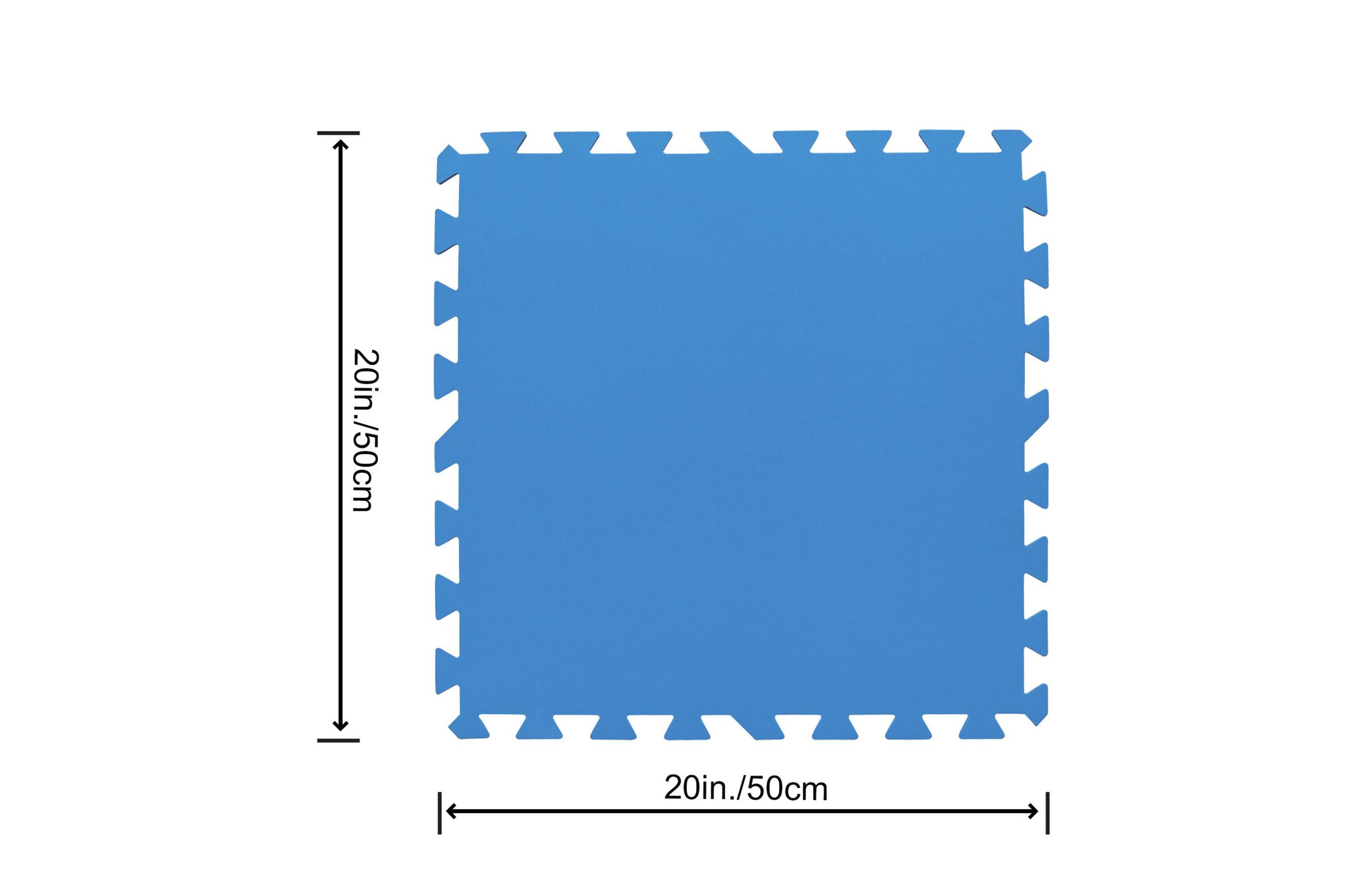 Tappeto sotto piscina da 50x50 cm componibile e protettivo