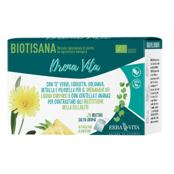 Erbavita Biotisana Drena Vita – 20 Bustine Naturale