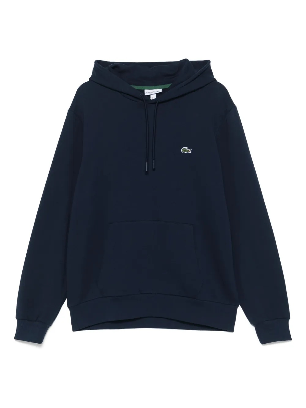 Lacoste logo-embroidered hoodie - Blu
