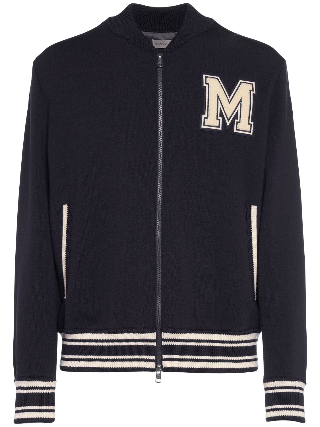 Virgin Wool Zip-Up Cardigan Jacket