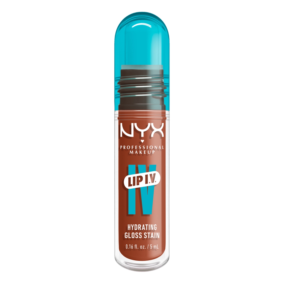 NYX Lip I.V. Gloss idratante per labbra, Caramel Drip