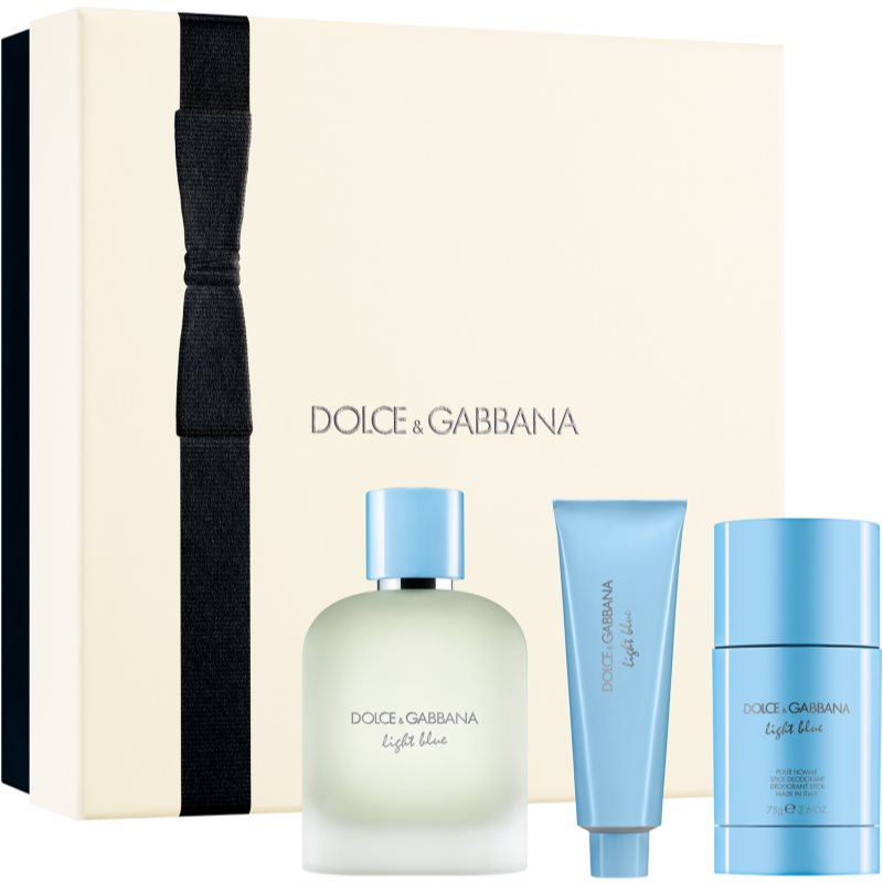 Dolce&Gabbana Light Blue Pour Homme Edt Duo Gift Set New Confezione Regalo Per Uomo