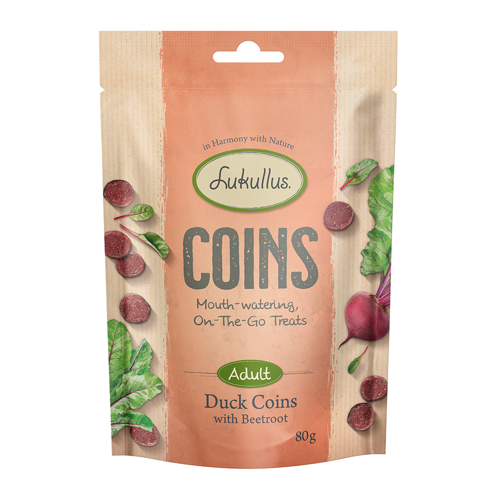 Prezzo speciale! Lukullus Coins Snack per cani - Anatra 80 g