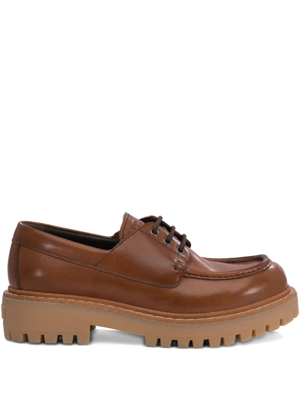 Prada Derby in pelle - Marrone