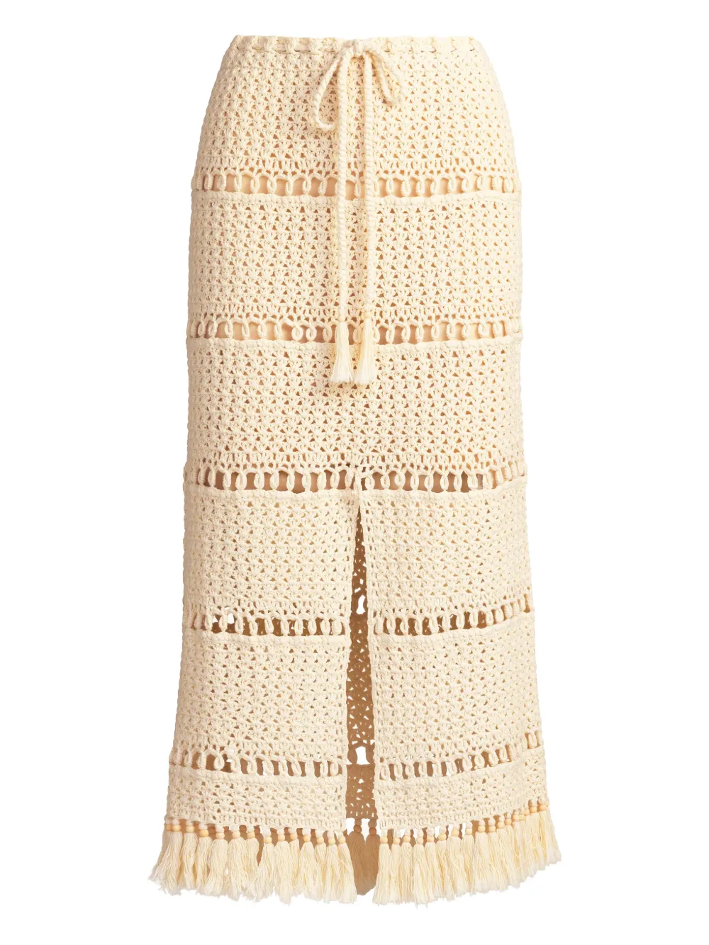 Marie Oliver Petra crochet midi skirt - Toni neutri