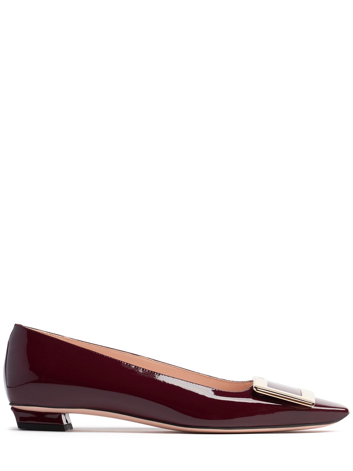 25Mm Belle Vivier Leather Ballerinas