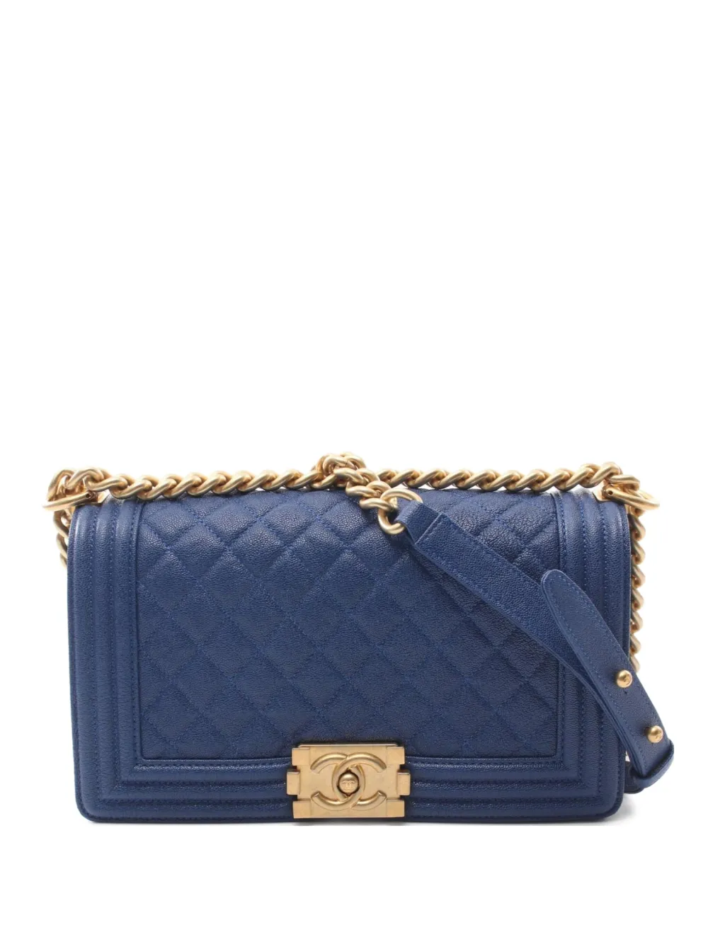 CHANEL Pre-Owned 2019 Boy Chanel shoulder bag - Blu