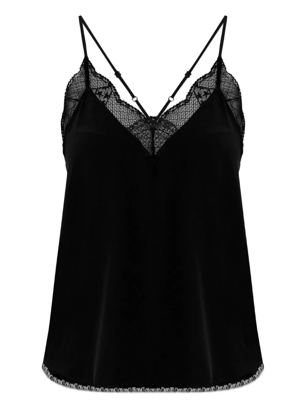 Zadig&Voltaire lace-trimmed camisole - Nero