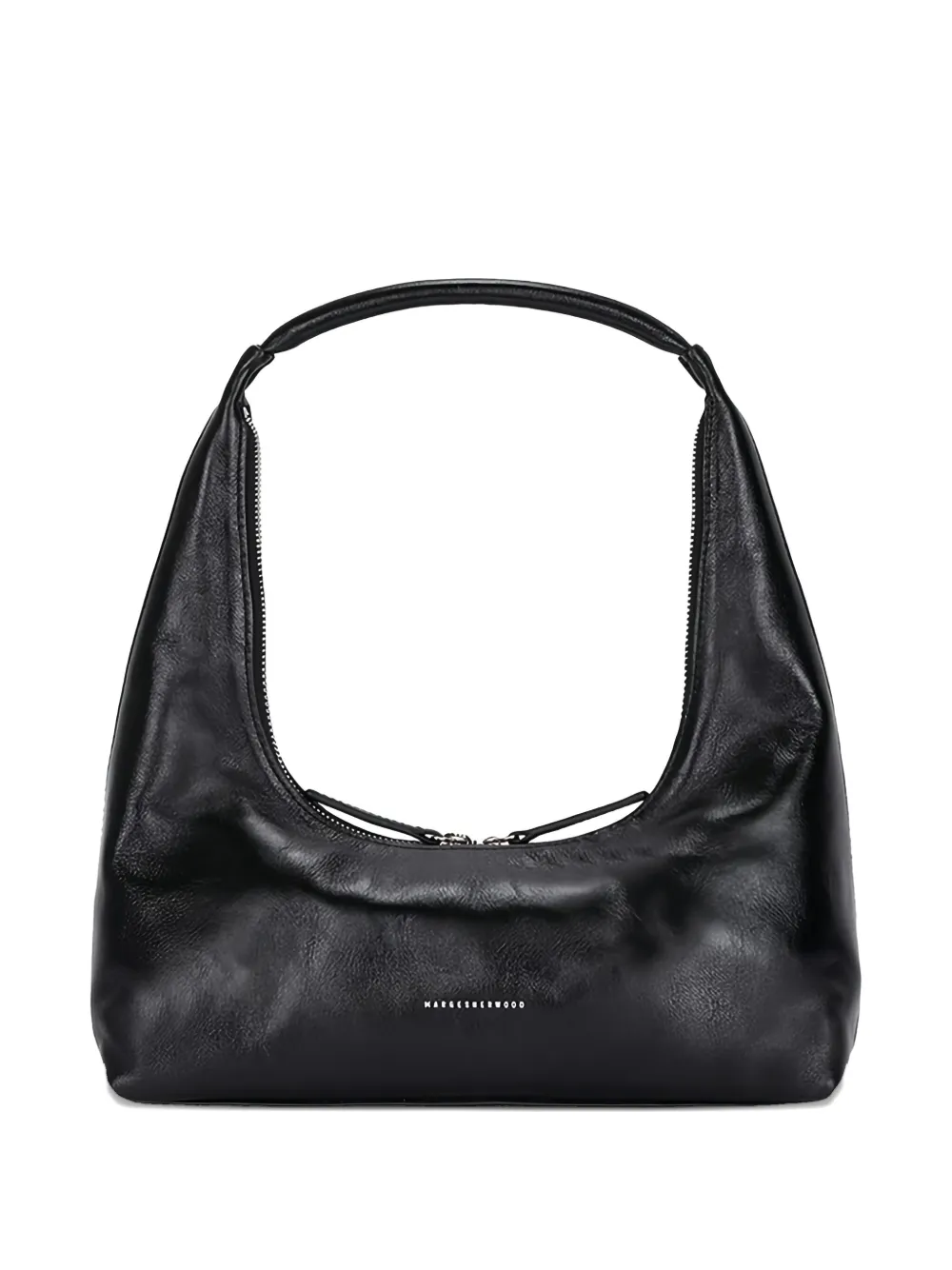 Marge Sherwood zippered leather shoulder bag - Nero