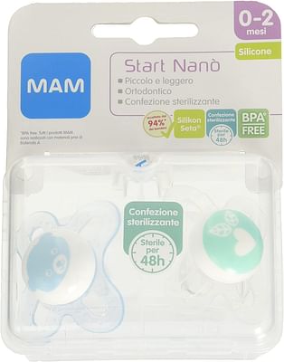 Mam Start Nano Succhietto 0 2 Mesi Silicone Maschio