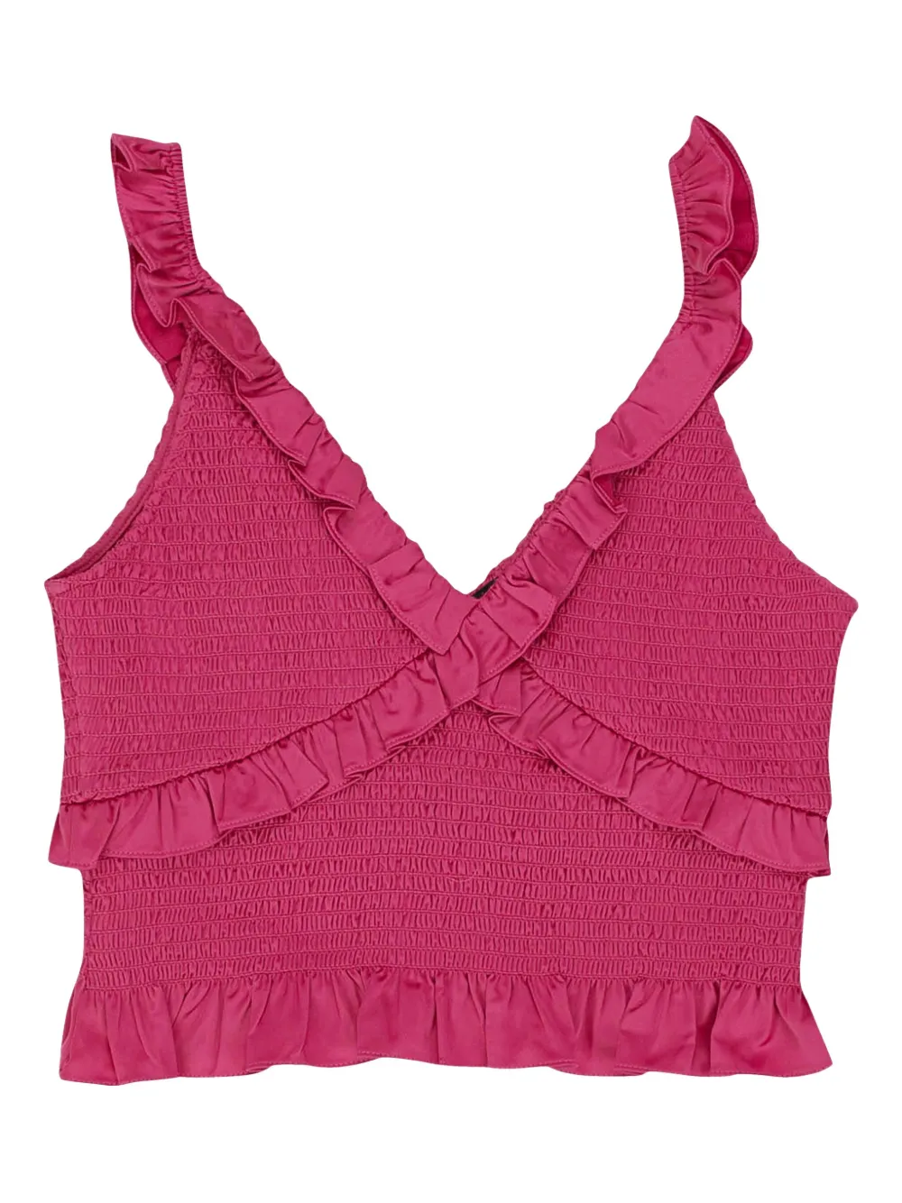 Callipygian Top con punto smock - Rosa