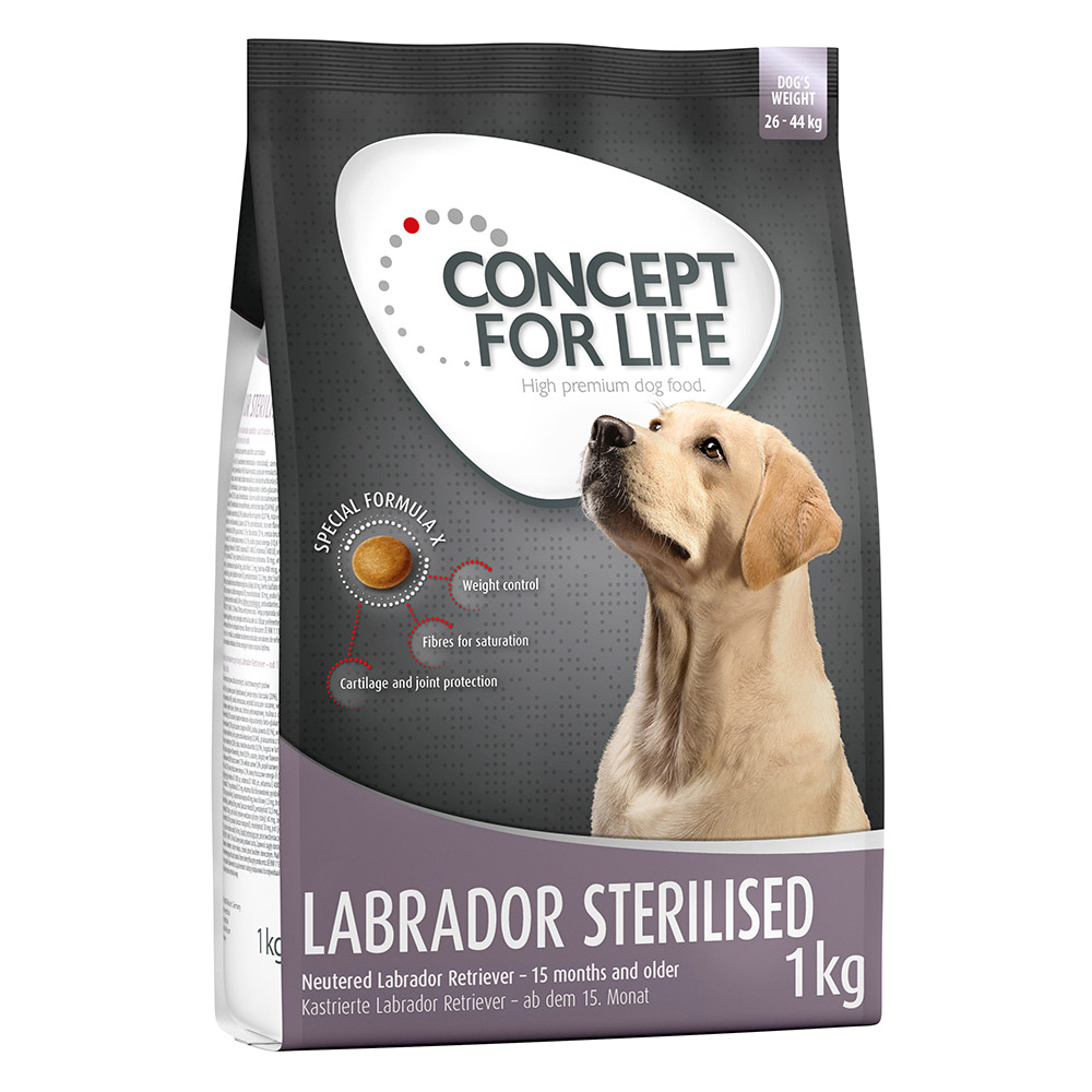 4kg Labrador Sterilised Concept for Life -koiranruoka