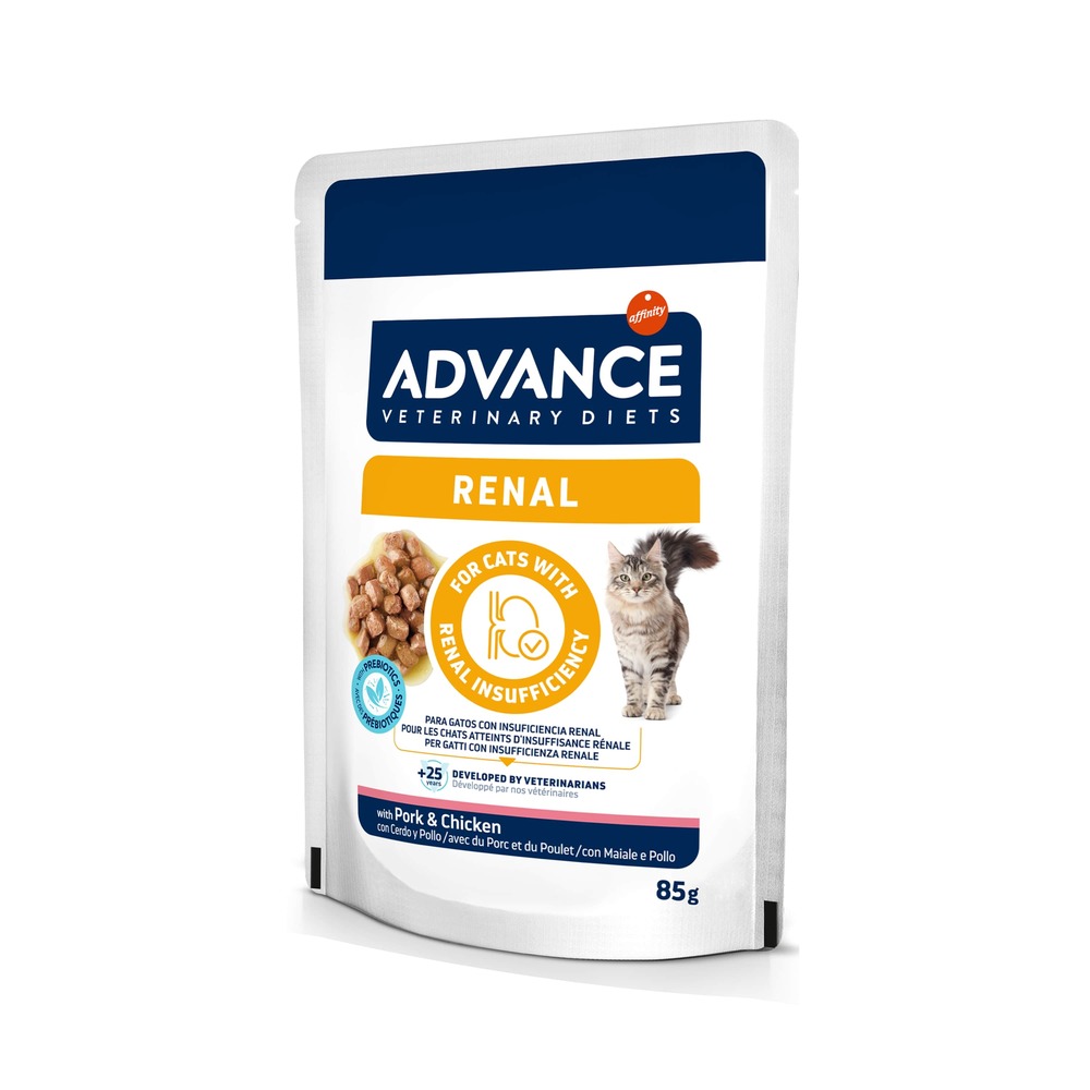 24x85g Veterinary Diets Feline Renal Advance kissan märkäruoka