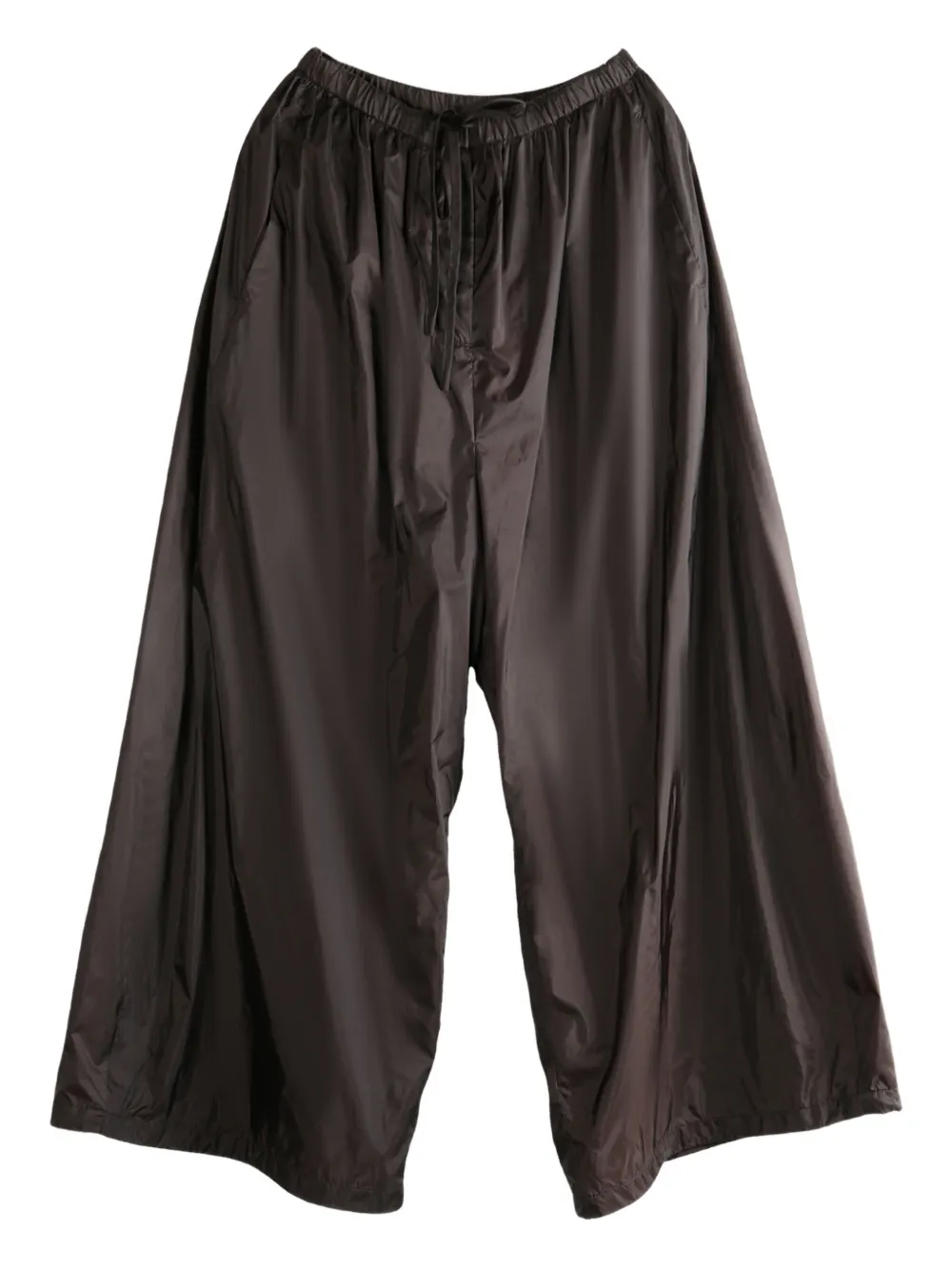 Amomento wide-leg technical trousers - Marrone