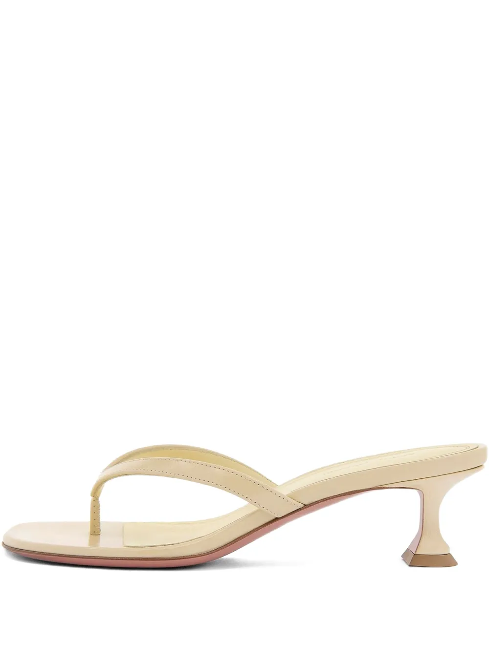 Amina Muaddi 45mm kitten-heel sandals - Toni neutri