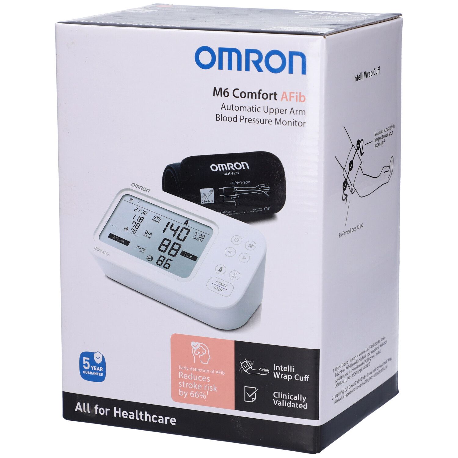 Sfigmomanometro Da Braccio Omron M6 Comfort Afib 1 St