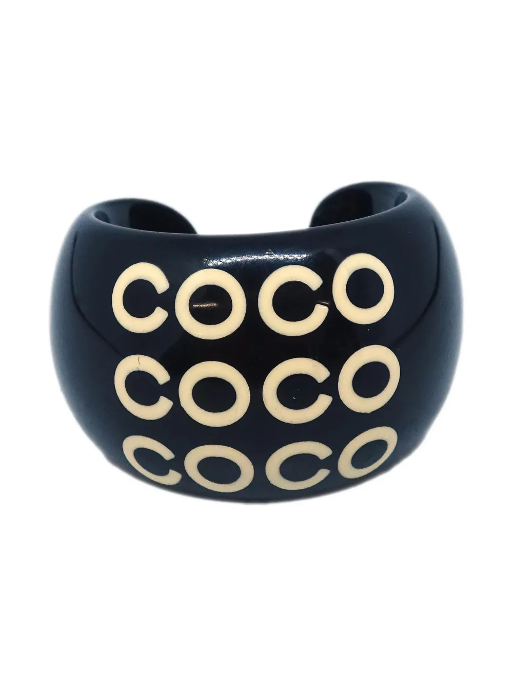 CHANEL Pre-Owned 2001 pattern ring - Nero