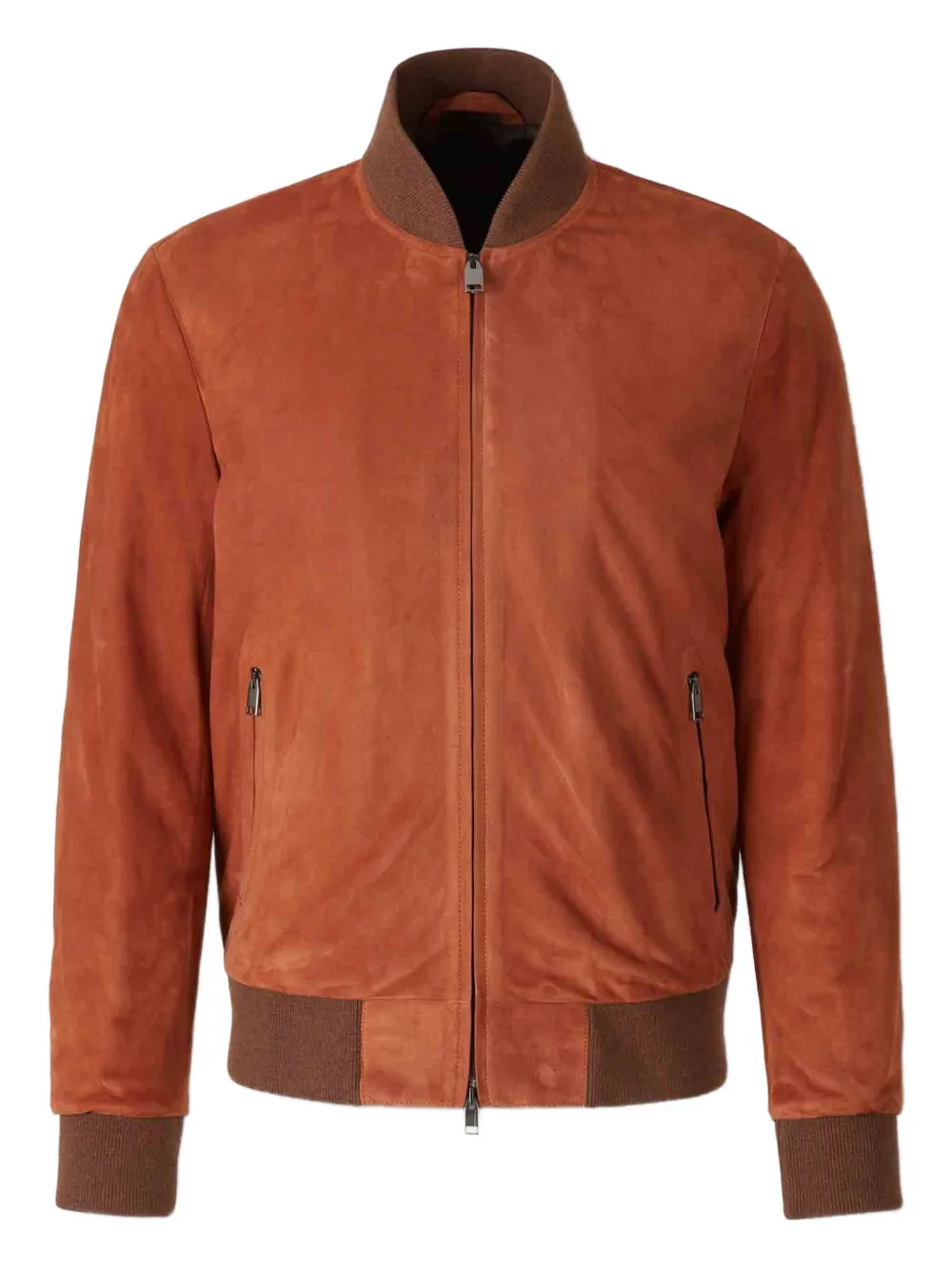 Brioni suede bomber jacket - Marrone