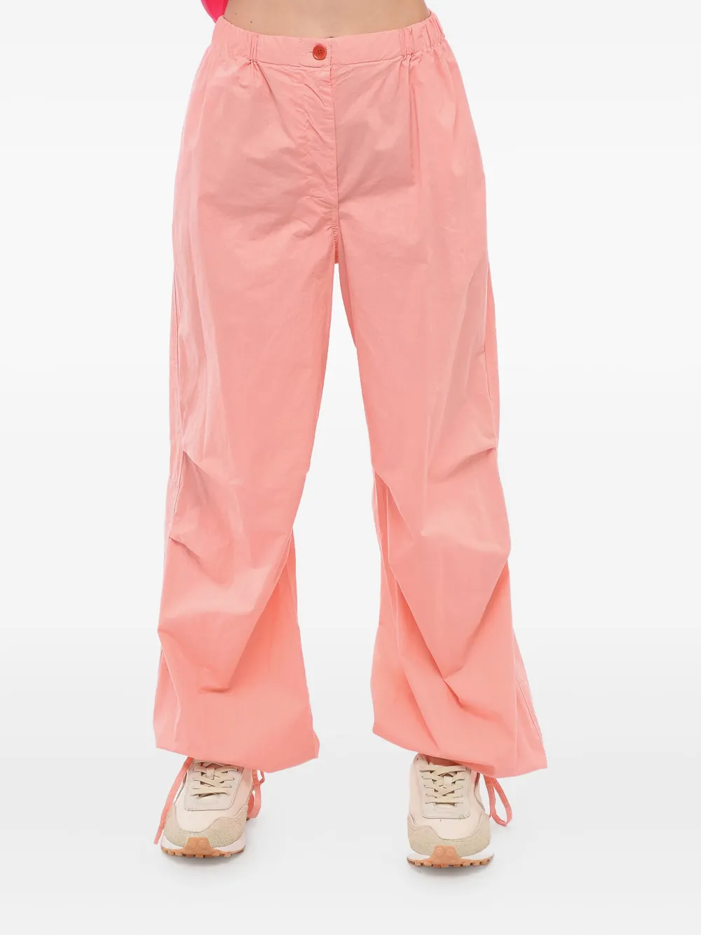 ASPESI drawstring-waist cotton trousers - Rosa