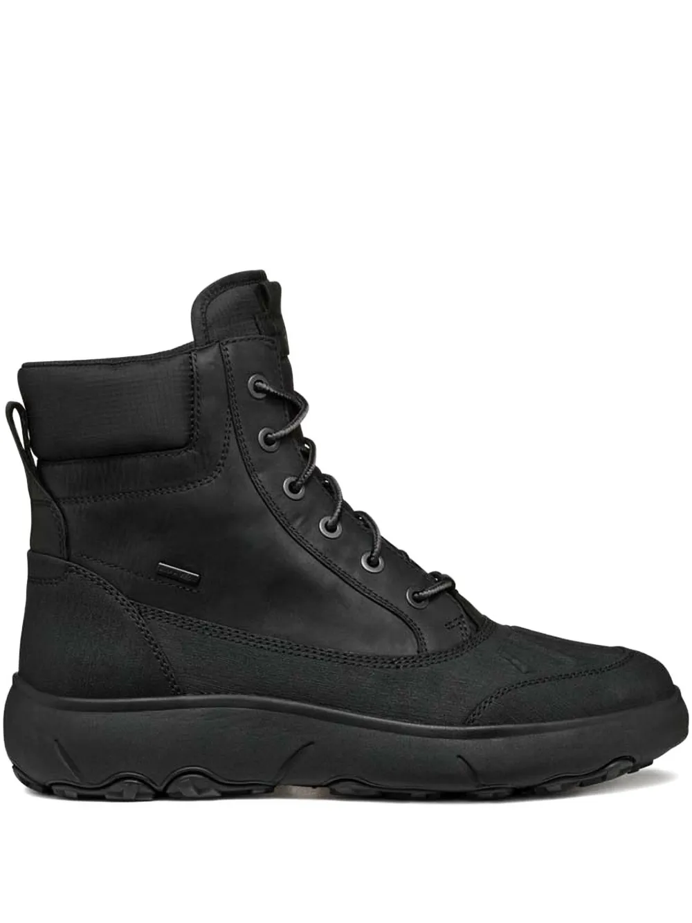 Geox lace-up leather boots - Nero