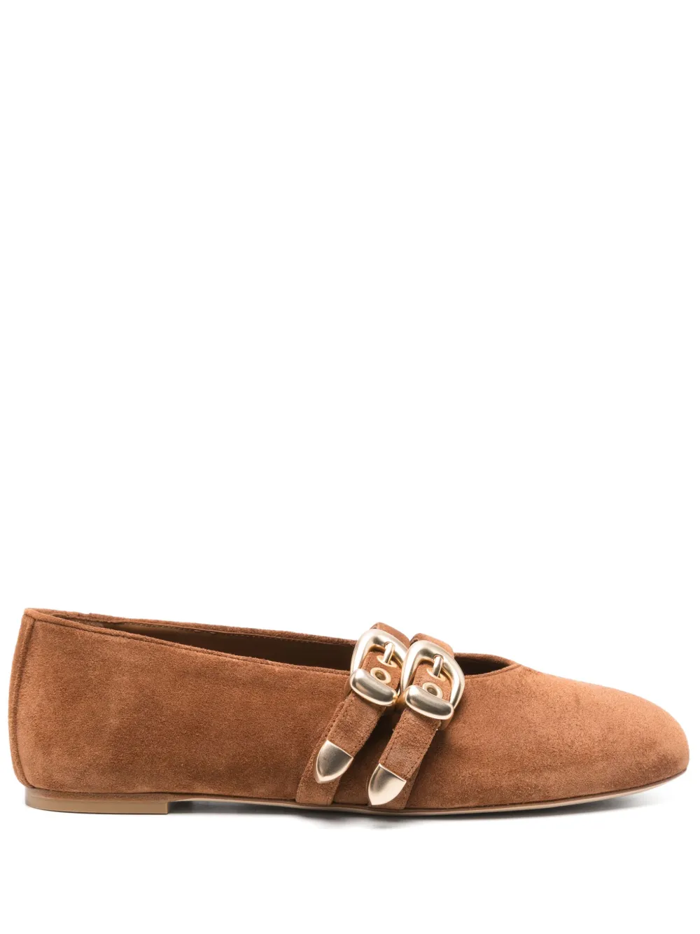 Stuart Weitzman leather ballet flats - Marrone