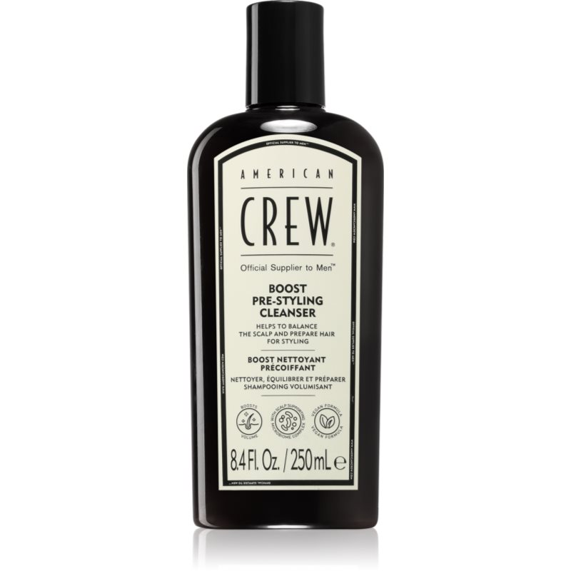 American Crew Boost Pre-Styling Cleanser Shampoo Per Capelli Delicati E Mosci Per Uomo 250 Ml