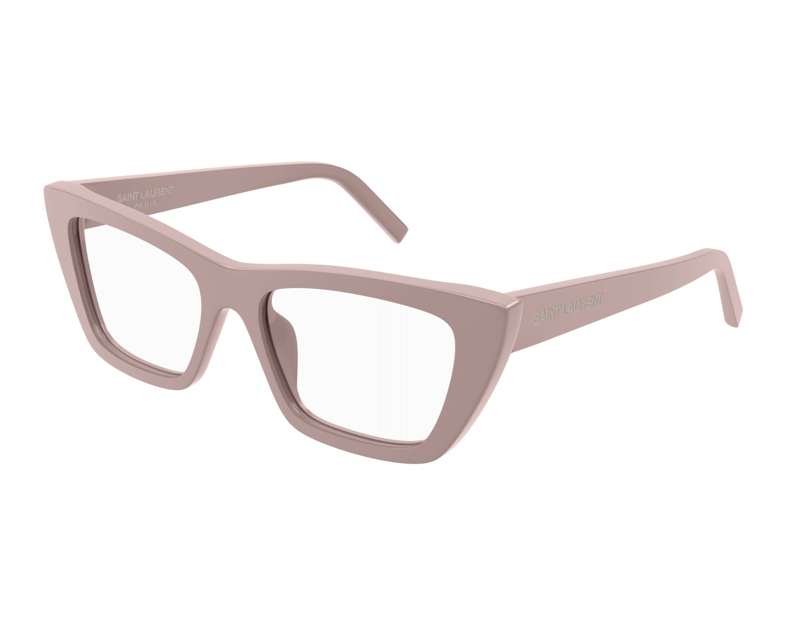 Saint Laurent Donna Sl 276 Mica Opt 006 Montature Da Vista Acetato Rosa Trasparente Cat Eye