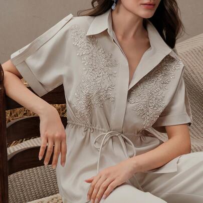 Vestiti casual da ufficio, eleganti, da donna, per la laurea, stile Oldmoney, camicie eleganti