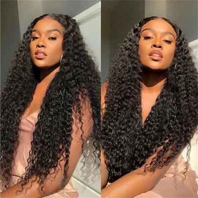 Kinky Curly Hair Extension/accessorio Capelli Vergini Intrecciati 3 Fasci Con Capelli Kinky Ricci Remy Umani Al 100%, Allungamenti Dei Capelli Tessili