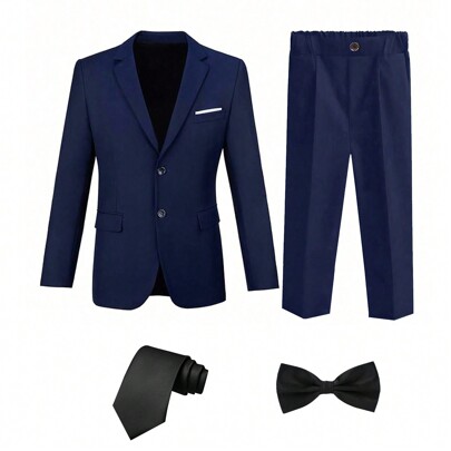 Completi eleganti per ragazzi, vestiti da cerimonia taglio slim, abito per paggetto