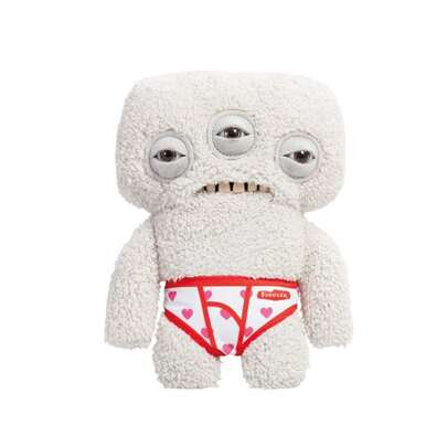 Mostro brutto e divertente Fuggler da 9" - Alieno infastidito Budgie Fuggler - grigio