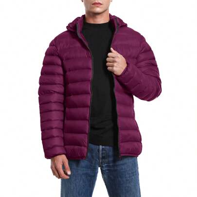 TMK Piumino Uomo Primaverile Autunnale con Cappuccio 100 Grammi art. 8201