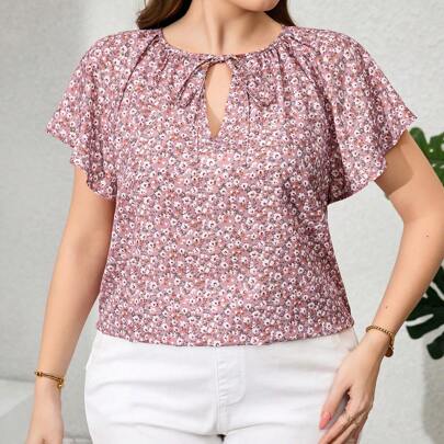 Camicie rosa a fiori oversize per donne, eleganti camicie romantiche per uso quotidiano, primavera ed estate, canotte da donna, camicie estive rosa