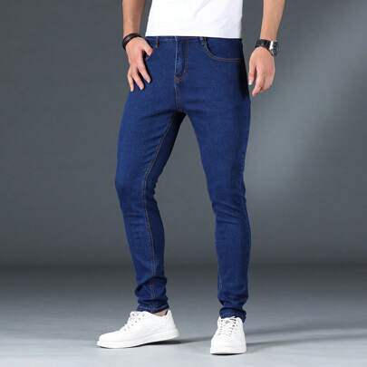 Uomo Jeans skinny monocolore