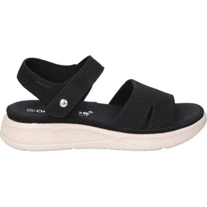 AMARPIES | Sandali con zeppa Amarpies da donna – Sandali neri – Zeppa bassa – Chiusura a strappo – Massima vestibilità – Stile casual perfetto per l'e
