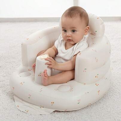 1 pezzo Seggiolino gonfiabile per bambini, seggiolino di apprendimento per bambini, seggiolino da pavimento stile seduto-in piedi per bambini - con po