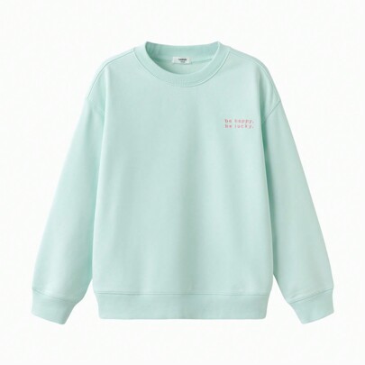 Felpa da ragazza Tween, elegante top casual primaverile