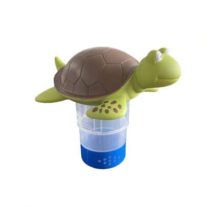 Galleggiante per cloro per piscina, Erogatore di cloro per piscina a forma di animale (tartaruga) per pastiglie chimiche, adatto per pastiglie da 3 po