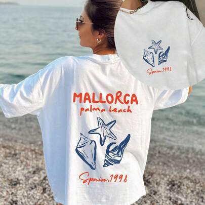 T-shirt Mallorca, maglietta Spagna, regalo per amanti di Mallorca, viaggio a Mallorca per ragazze, regalo per viaggiatori in Spagna, Mar Mediterraneo