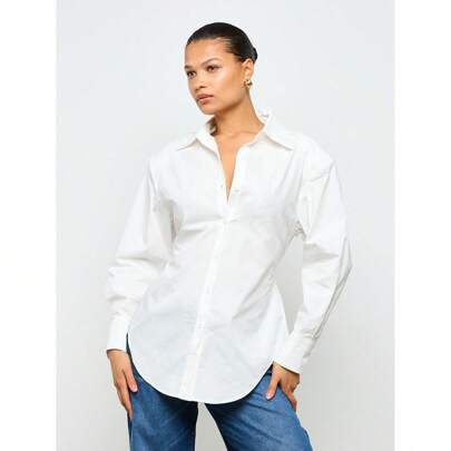 Camicie oversize con spalline imbottite