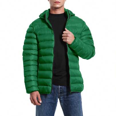 TMK Piumino Uomo Primaverile Autunnale con Cappuccio 100 Grammi art. 8201