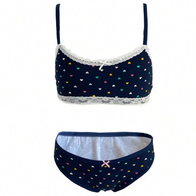 6281/6280Coordinated Cotton Underwear Set for Girls and Girls Bra and Briefs 8-14Y