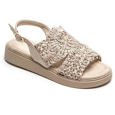 Sandali à Talon Compensé en Dentelle Élégante – Stile Bohème Chic