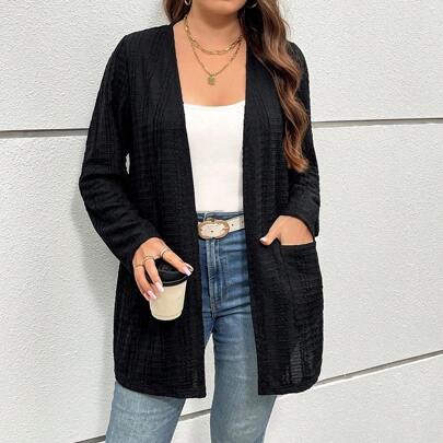 Completi autunnali da donna taglie forti, nuova moda autunnale, vestiti da donna per l'autunno, cardigan da donna, giacche autunnali, giacche a manich