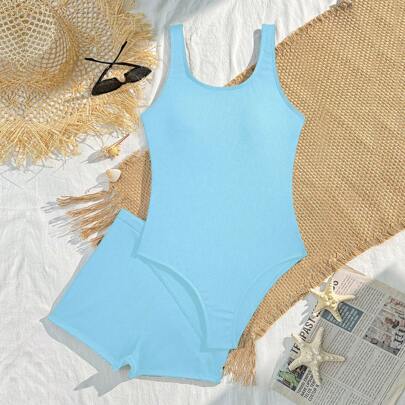 1 pezzo Costume da bagno intero per ragazze adolescenti, Costume da bagno intero carino per ragazze adolescenti, Costume da bagno intero per ragazze a