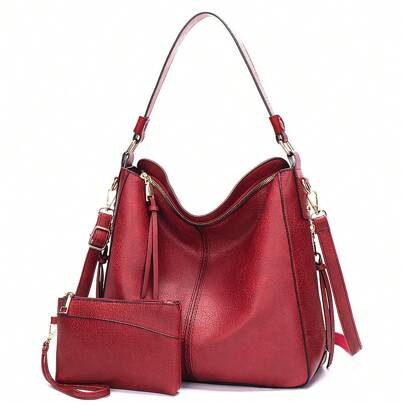 Bolsos de mano y billetera para mujer, bolso style hobo de piel syntética, bolso bandolera para mujer, bolso grande for vacaciones, workhorses, negoci