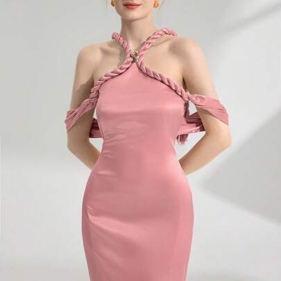Abito da cerimonia donna (design elaborato), abiti formali da donna, abito casual da donna, abiti corti estivi da donna, look da compleanno per donna,