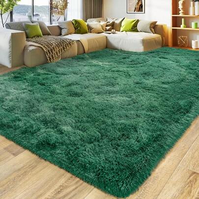 Tappeto soffice a pelo lungo, tappeto antiscivolo per soggiorno, camera da letto, cameretta dei bambini - tappeto moderno per soggiorno, tappeto scend